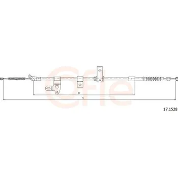 Auto-moto Tažné lanko, parkovací brzda COFLE 17.1528