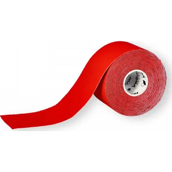 Tejpovací páska Kineziotapingová páska Tape Red, 5cm x 5m, červená