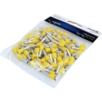 Dutinové elektrické konektory - dutinky 6 mm2, 100 ks - ASTA A-YE6012