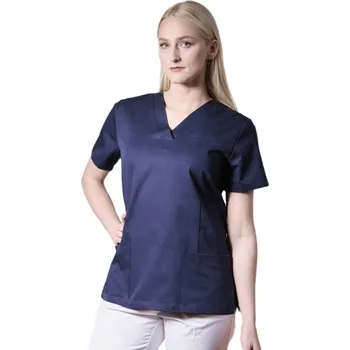 Dámská halenka Lékařská halena INFINITE MedStyle tmavě modrá - dámská Velikost: S - bez kapsy