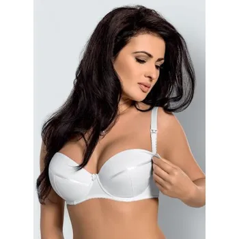 Těhotenská podprsenka Kojící podprsenka Gorsenia MK01 Ana Bílá 90D