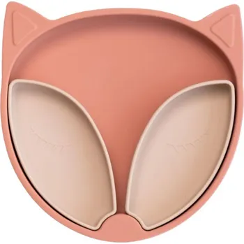 Silikonový talíř s přísavkou liška Tidy Tot - Fox