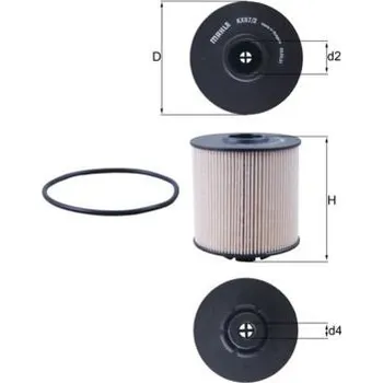 Filtr do auta Palivový filtr MAHLE KX 67/2D