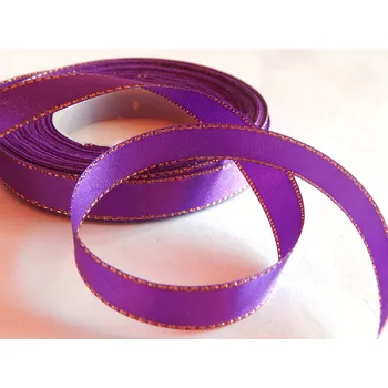 Stuha Stuha saténová s lurexem, WSO3123, šíře 12 mm/ návin 22 m