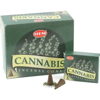 Čajovna Vonné kužely Hem Cannabis, 10ks