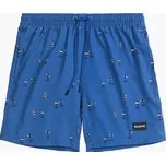 Tmavě modré pánské plavecké šortky se surfařským potiskem Atlantic KMB-224 M-2XL Velikost: XXL, Barva: Tmavě modrá