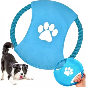 Hračka pro psa Hračka pro psy na tahání lanem - Frisbee disk, červená