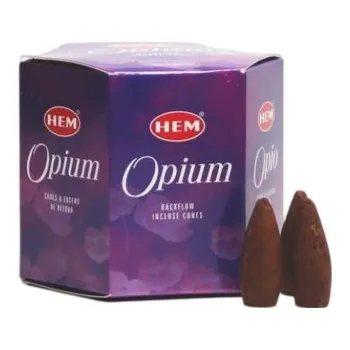 Vonná tyčinka Hem Opium Backflow vonné kužely, 40ks