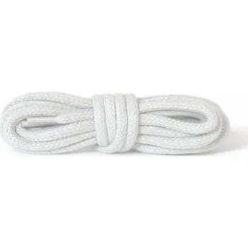 Tkaničky do bot Hranaté kulaté bílé bavlněné šňůrky do bot 90cm