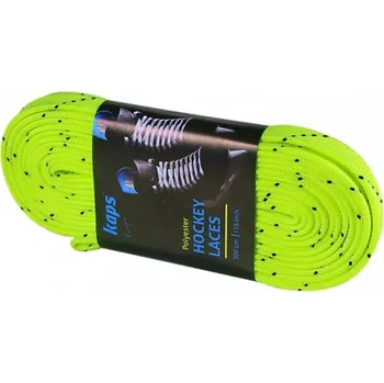 Tkaničky do bot Hokejové ploché voskované reflexní šňůrky do bruslí délka 274 cm