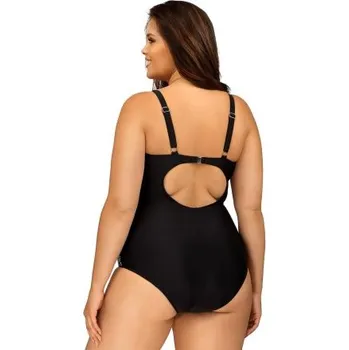 Dámské plavky Jednodílné plavky Lorin L4551/3 Černo-barevná 110C/6XL