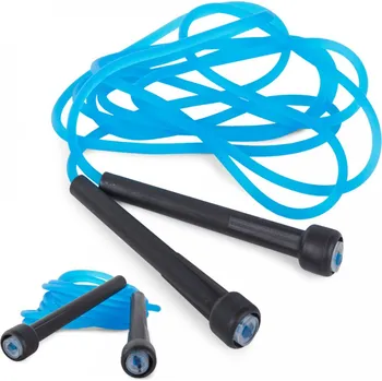 Švihadlo Nastavitelné fitness švihadlo 280 cm, modré