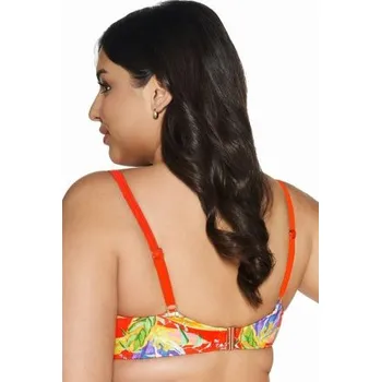 Dámské plavky Nevyztužený horní díl plavek Ava Lingerie SK 227 Vivid Oranžová 90D