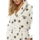 Dámský župan LaL 9135 DS Krémovo-šedá L