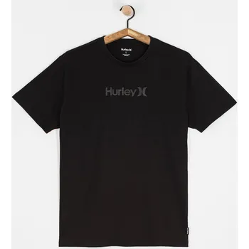 Pánské tričko Hurley Organic One&Only (black gray) M, černá