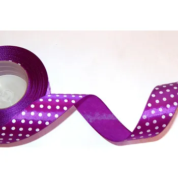 Stuha Stuha saténová s puntíkem, WSK6123, šíře 38 mm / balení 22 m