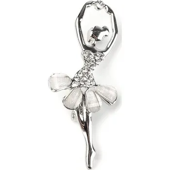 Brož Brož baletka - 1 crystal