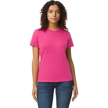 Dětská móda Gildan Softstyle® Midweight Women's T-shirt, růžová (Heliconia)