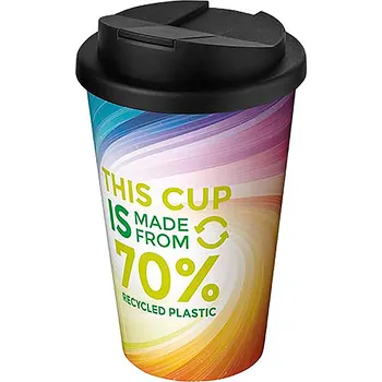 Hrnek Brite-Americano® Eco odolný proti rozlití s tepelnou izolací a objemem 350 ml, černá