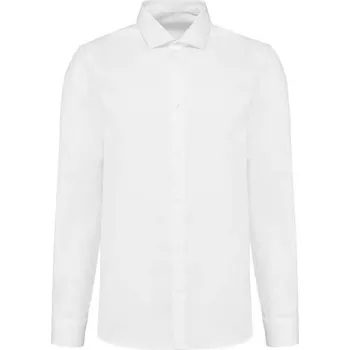 Pánská košile Kariban Premium Men's Pinpoint Oxford Long-sleeved Shirt, bílá (White)