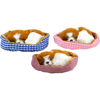 Hračka pro nejmenší PROHOME - Zvířátko spící na polštáři 13x16cm různé barvy