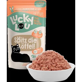 Krmivo pro kočku Lucky Lou Lifestage Adult s drůbežím a králičím masem 125 g