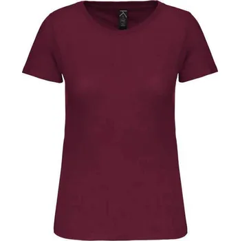 Kariban Ladies' Bio150ic Crew Neck T-shirt, červená (Maroon)