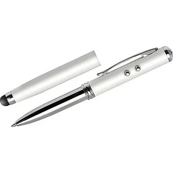 Kuličkové pero stylus QUATRO, bílá