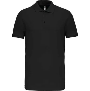 Kariban Mike - Men's Short-sleeved Polo Shirt, černá (Black)