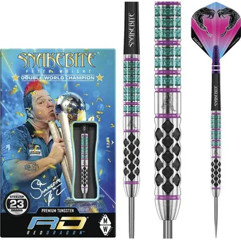 Šipka Šipky steel Red Dragon Peter Wright Snakebite Supa-Venom 23g, 90% wolfram