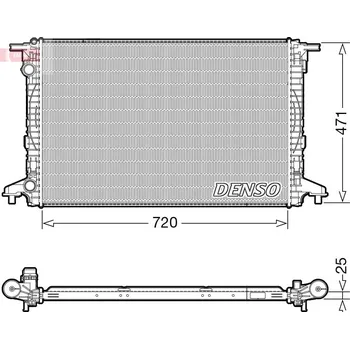 Chladič motoru Chladič, chlazení motoru DENSO DRM02043