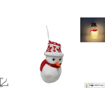 Vánoční dekorace PROHOME - Sněhulák závěsný svítící LED