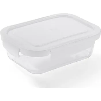 Dóza na potraviny Skleněná nádoba LASO 500 ml, bílá