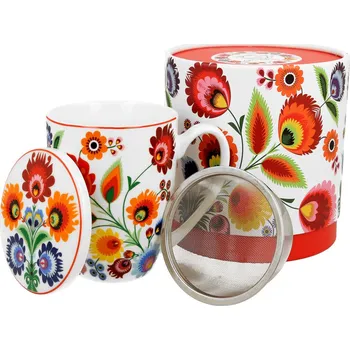 DUO - Hrnek s čajítkem 400ml Lowicz