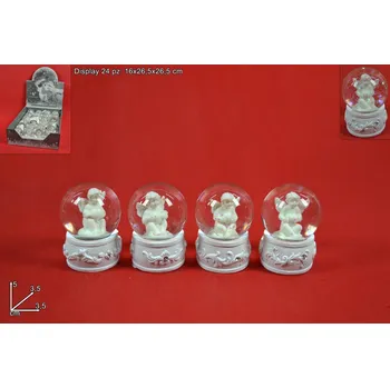 Vánoční dekorace PROHOME - Sněžítko anděl 5cm různé druhy