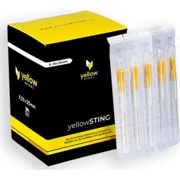 Zdravotnický materiál Akupunkturní jehly s vodičem Sting, 0,25 x 25 mm, 100 ks