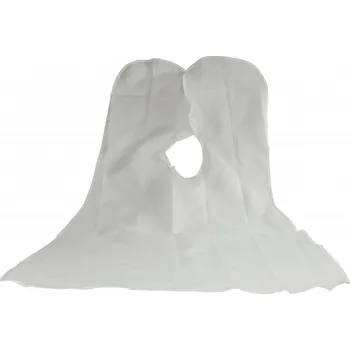 Pánský plášť na holení s přísavkami - bílý