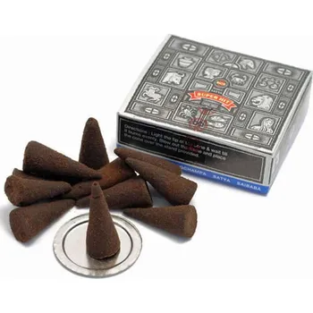 Vonná tyčinka Vonné kužely Satya - Super Hit, 12ks + stojan