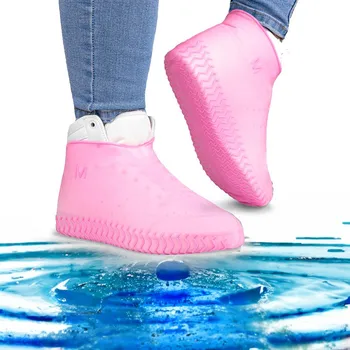 Cyklistické oblečení Voděodolné návleky na boty, růžová, Max S (22-34)