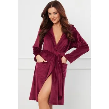Dámský župan Dámský župan Italian Fashion Akara - bipolar Bordó S