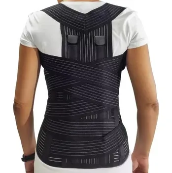 Vysoká hrudní lumbosakrální ortéza LumboMax O-1461, nastavitelná, velikost M, černá