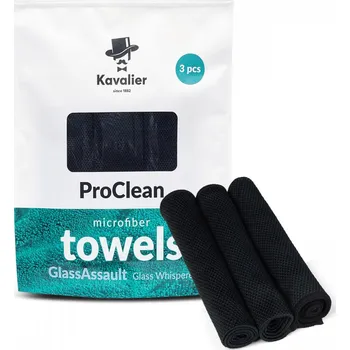Utěrka Sada utěrek z mikrovlákna na okna auta, Glass Whisperer, 280 g/m2