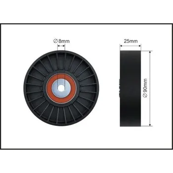 Vratná/vodicí kladka, klínový žebrový řemen Caffaro 12-56