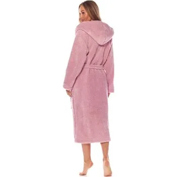 Dámský župan Dámský župan LaL 2205 Brandi - teplý a huňatý Starorůžová XL
