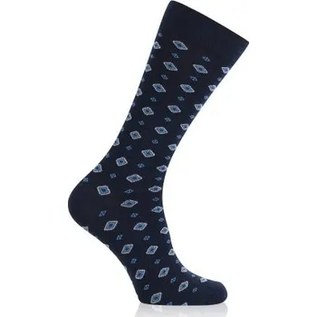 Pánské ponožky Pánské vysoké ponožky Italian Fashion Rajmund - bavlna Tmavě modrá 44-47