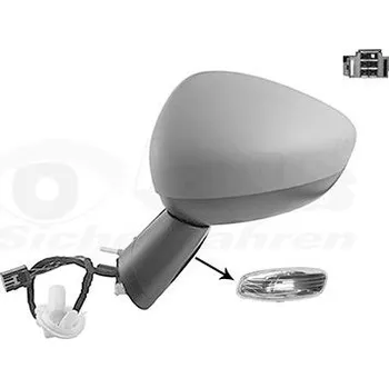 Auto zrcátko Vnější zpětné zrcátko VAN WEZEL 0954807