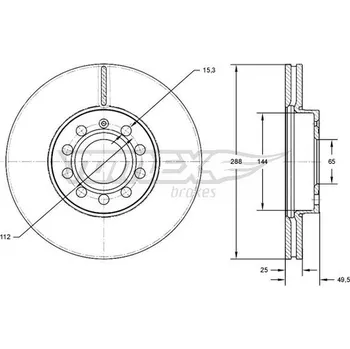 Brzdový kotouč Brzdový kotouč TOMEX TX 71-31