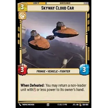 Sběratelská karetní hra Skyway Cloud Car 220/202 - Jump to Lightspeed Typ karty: Standard