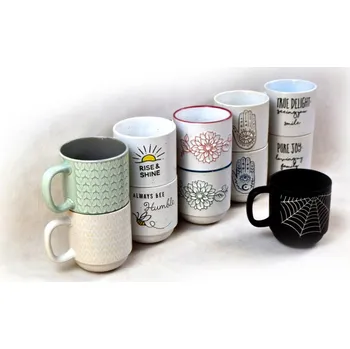 PROHOME - Hrnek Coffe 410 ml různé motivy a barvy