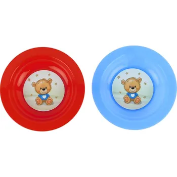Talíř TVAR - Talíř dětský hluboký IMLMedvídek modré tričko, umělá hmota